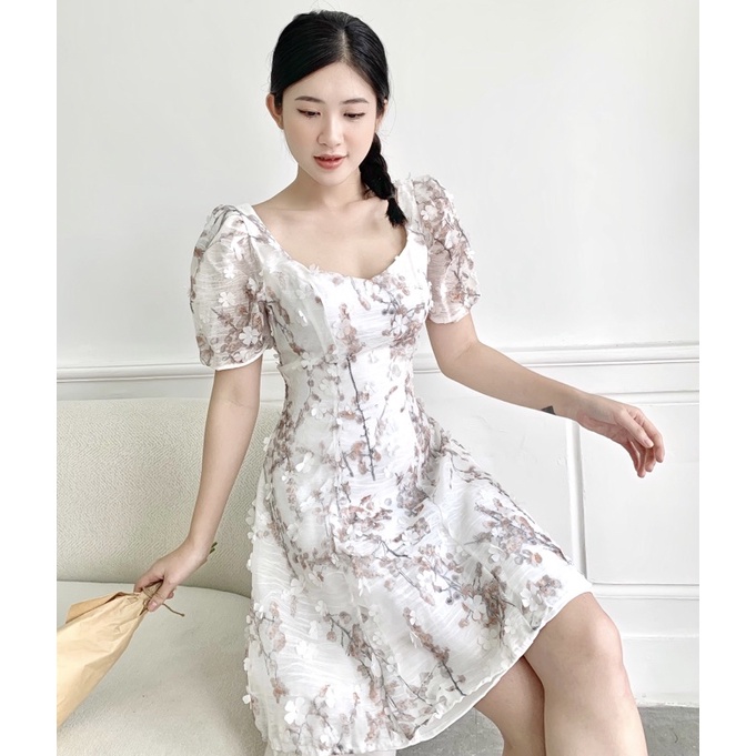 ĐẦM HOA TAY PHỒNG