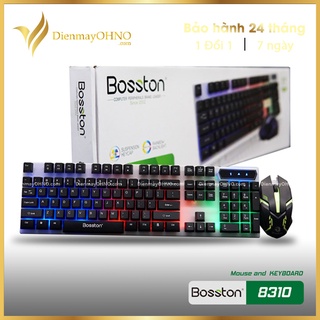 Bàn Phím Máy Vi Tính Bosston 8310 TẶNG KÈM CHUỘT - Bàn phím giả cơ chơi game chuyên nghiệp
