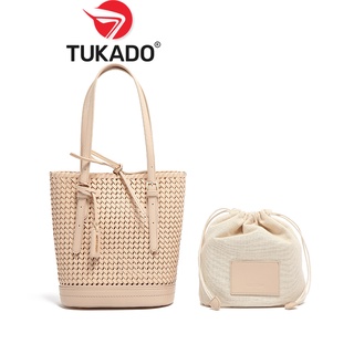 Túi Xách Nữ Kẹp Nách Chính Hãng MICOCAH Dáng Công Sở Thời Trang Phong Cách Vintage Hình Mây Đan Siêu Xinh MC42 - Tukado