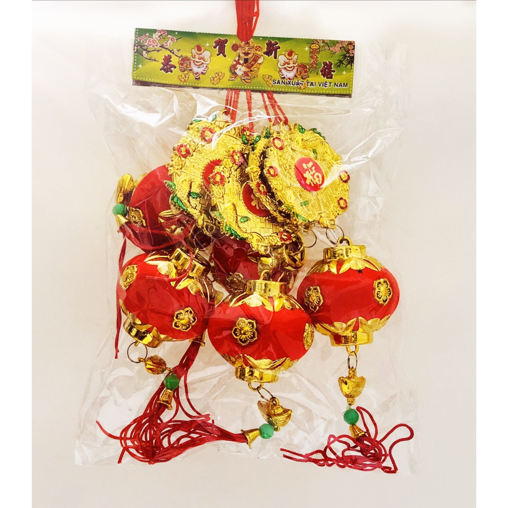 TIỀN ĐÈN NHUNG TRANG TRÍ TẾT NK58