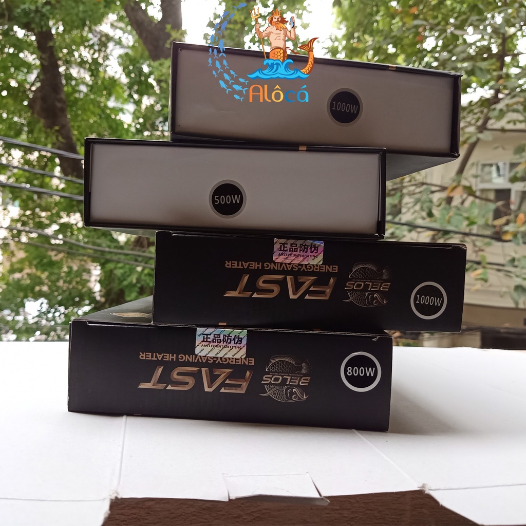 Sưởi chống bỏng có điều khiển Belos Smart BL-338 800W, BL-338 1000W, BL-378 500W, BL-378 1000W cho bể cá cảnh