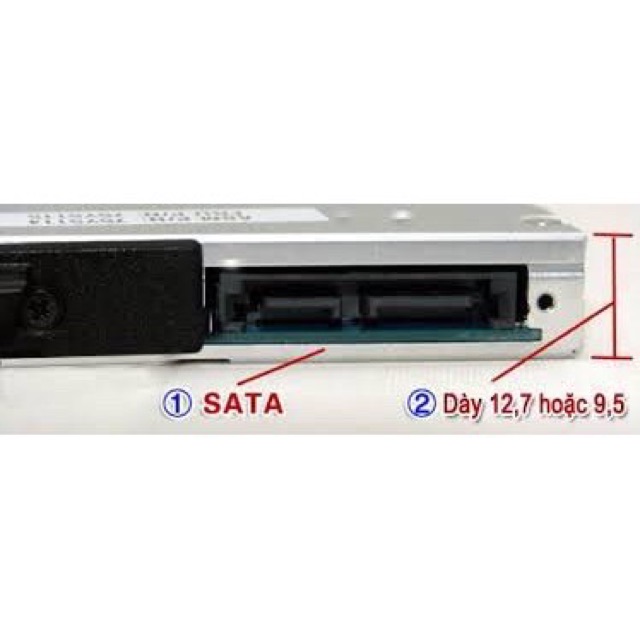 Khay ổ cứng Cady Bay dày 12.7mm ( gắn thêm ổ cứng cho laptop) | BigBuy360 - bigbuy360.vn