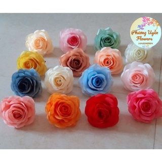 Combo 10 đầu bông hồng _ size 10cm _ hoa giả