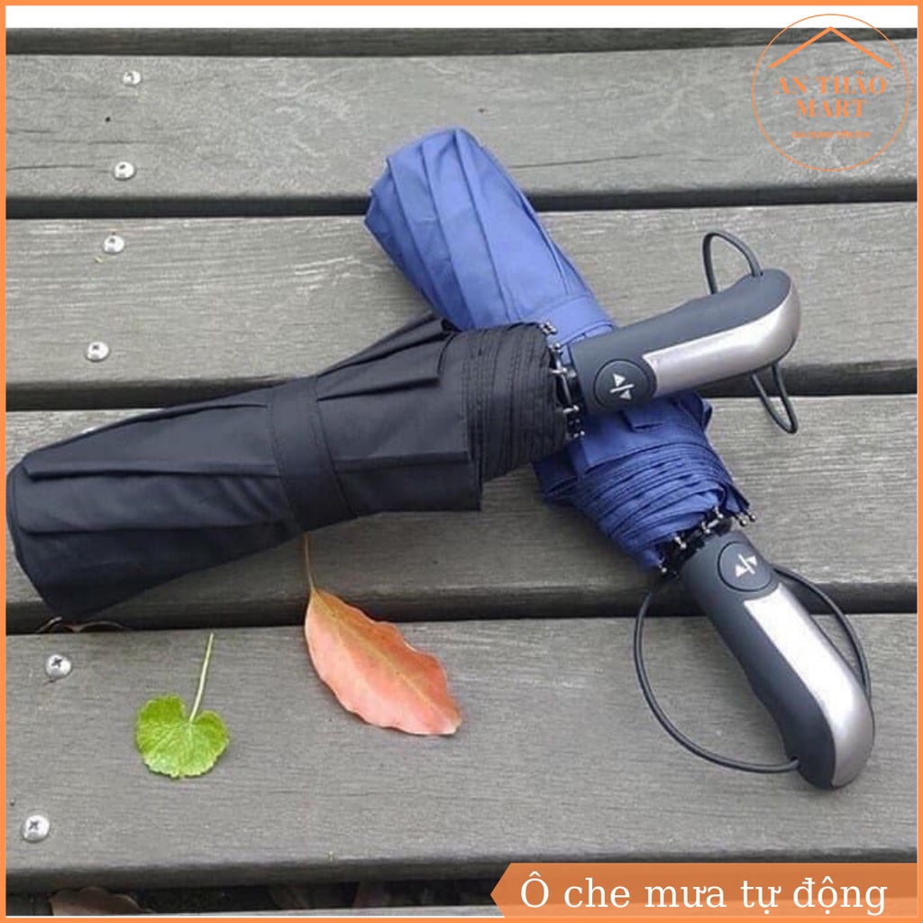 Ô che mưa 10 nan đóng mở tự động, dù che nắng chống tia UV gấp gọn 2 chiều