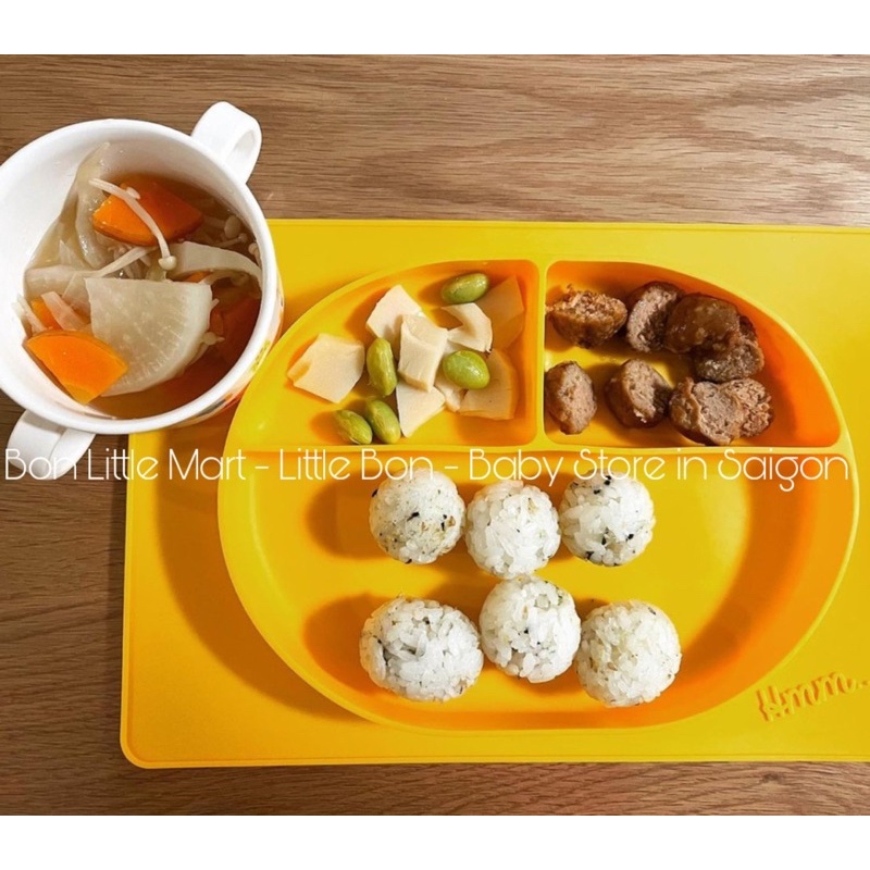 Rắc cơm bổ sung Sắt Canxi DHA Pigeon Nhật cho bé 9 tháng