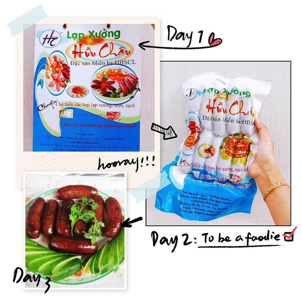 Lạp xưởng thịt loại 1 - Lạp xưởng Hữu Châu - Gói 500gr | BigBuy360 - bigbuy360.vn