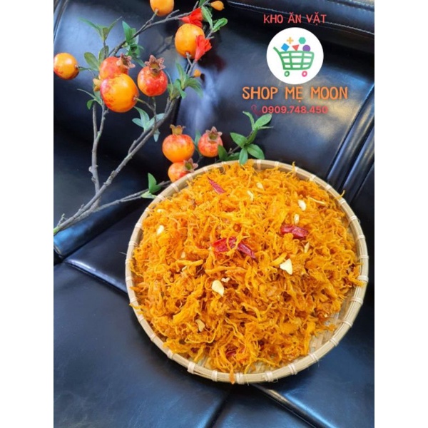 500GR KHÔ GÀ BƠ TỎI SIÊU NGON - TÚI ZIP 500gr