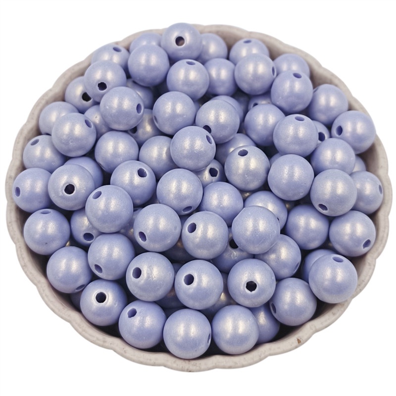 Set 20/40 Hạt Tròn Acrylic Nhiều Màu Sắc Dùng Để Làm Trang Sức Thủ Công