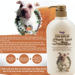 DẦU GỘI NHA ĐAM CHÓ LÔNG DÀI FORCANS 750ML