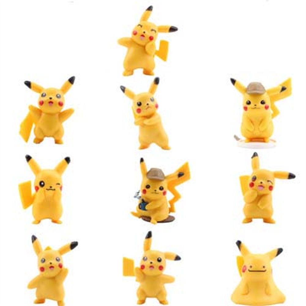 Set 10 mô hình Pikachu dễ thương dùng để trang trí