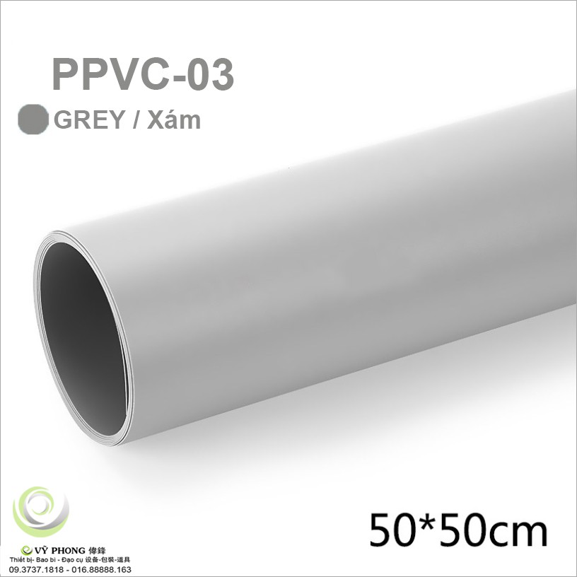 Phông nền nhựa PVC 50*50cm 9 màu trơn chụp ảnh chuyên nghiệp Studio đạo cụ CHỤP HÌNH PPVC50x50-01,2,3,4,5,6,7,8,9