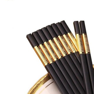 Combo 20 đôi đũa sừng mạ vàng hoàng gia vương giả - đũa sừng hợp kim mạ vàng cao cấp hoàng kim - đồ dùng nhà bếp