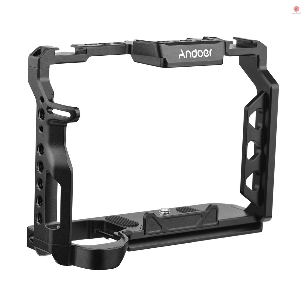Khung lồng gắn máy ảnh ANDOER hợp kim nhôm với ốc vít 1/4 inch thay thế tiện lợi dành cho Sony A7 IV