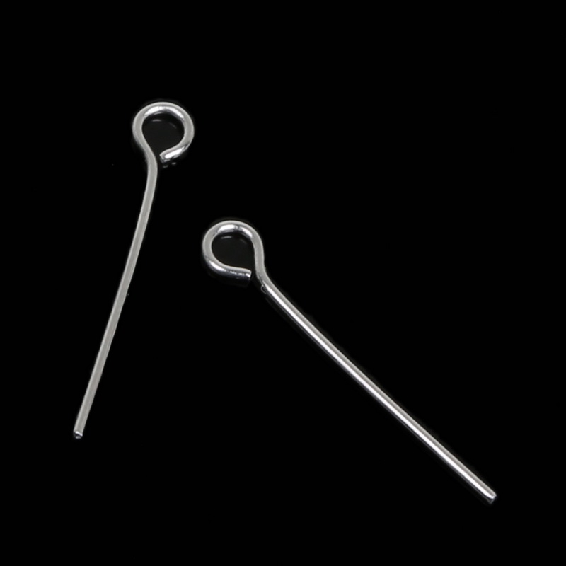 Bộ 200 ghim làm trang sức bằng thép không gỉ kích cỡ 15/ 20/ 25/ 30/ 35/ 40mm