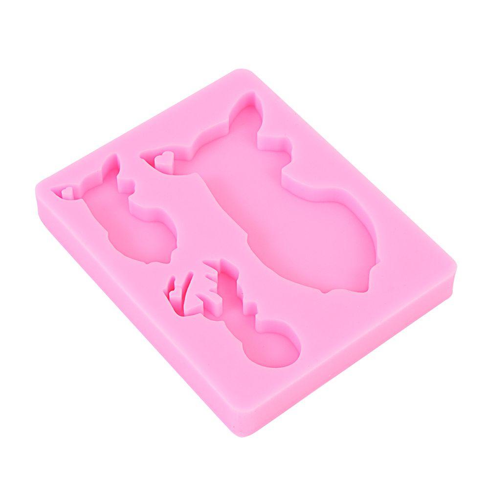 Khuôn Silicone Làm Đất Sét Hình Tuần Lộc Trang Trí Giáng Sinh