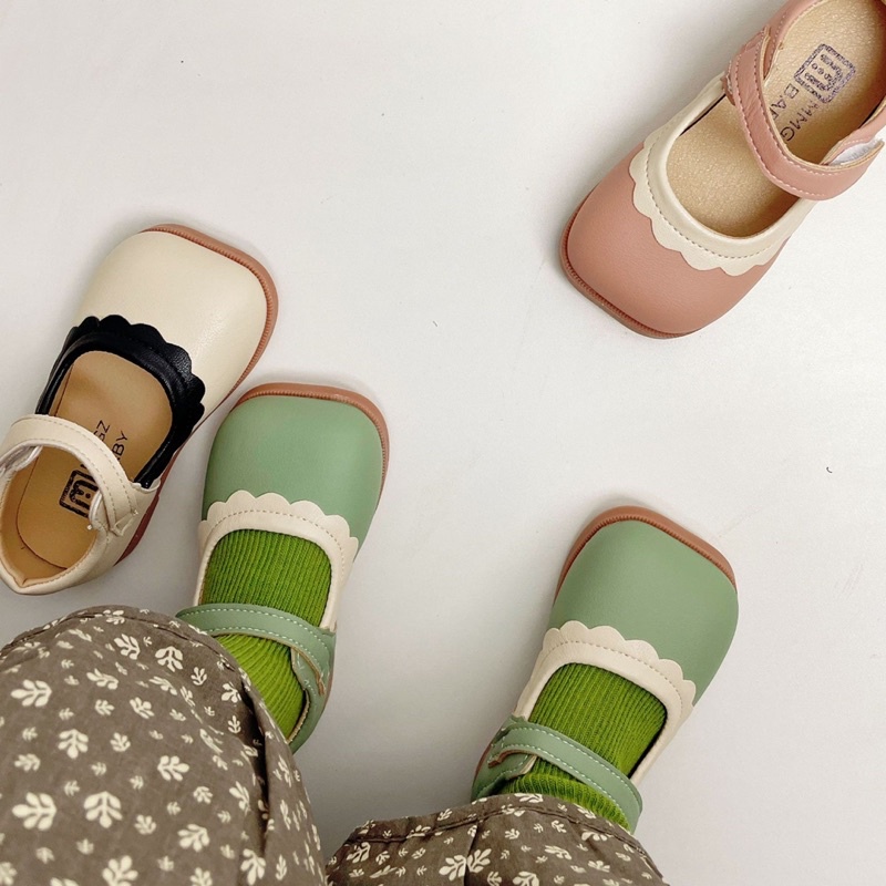 Giày búp bê cho bé gái đế mềm chống trượt MG Baby V202