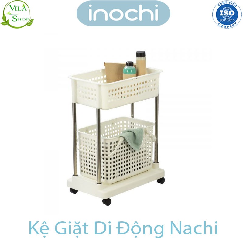 Kệ Đa Năng Di Động, Kệ Thông Minh 2 Tầng Nachi Inochi, Nhưa Cao Cấp - Chắc Chắn - Sang Trọng - Gọn Gàng