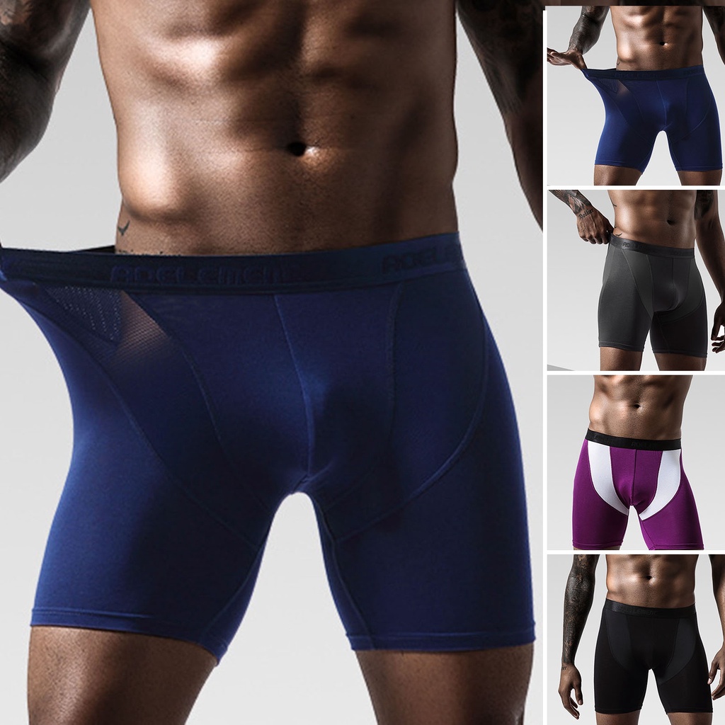 Quần Lót Boxer Lưng Vừa Đốt Cháy Mỡ Thừa Thời Trang Chạy Bộ Cho Nam