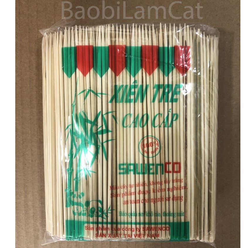 Que xiên thức ăn, thịt nướng, viên chiên (tôm nướng, đồ ăn...)