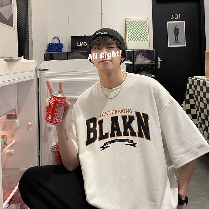 Áo Thun Tay Ngắn Dáng Rộng Thiết Kế Mới Thời Trang Mùa Hè Theo Phong Cách Hàn Quốc Cho Cả Nam Và Nữ