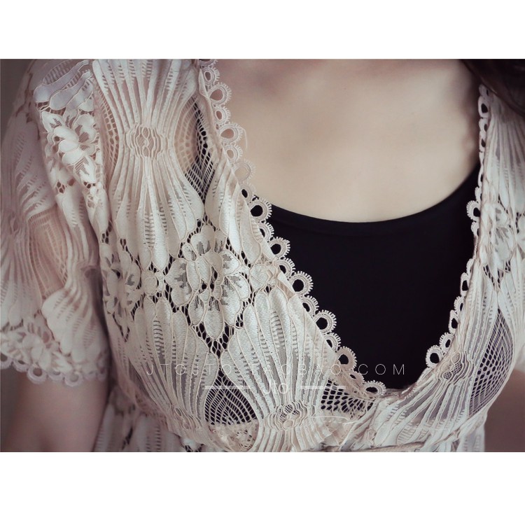 Váy đầm đi biển ren hai lớp như hình - Hang Quảng Châu ( TIỂU THƯ) | BigBuy360 - bigbuy360.vn