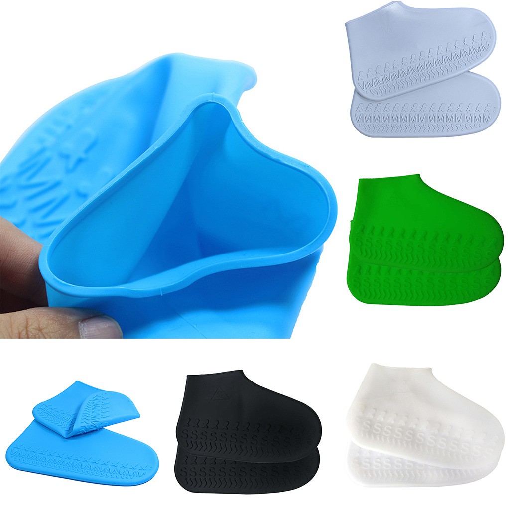 Vỏ bọc giày bằng silicon chống trượt bảo vệ đi trời mưa