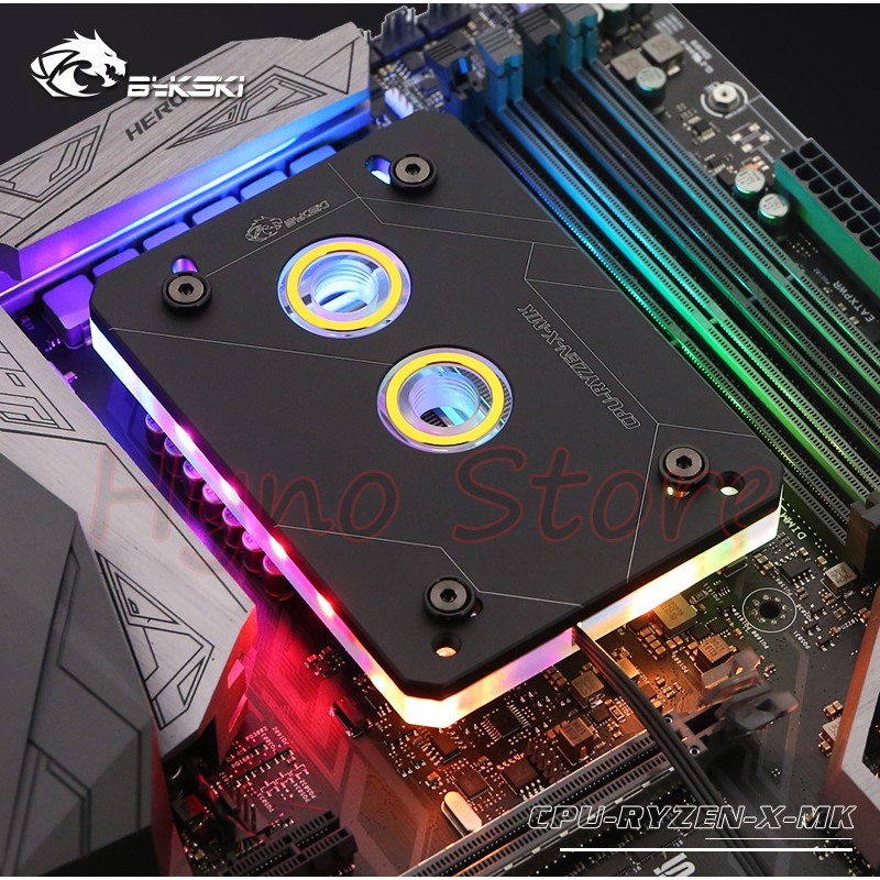 Block CPU AMD Ryzen led RGB Bykski Tản nhiệt nước custom – Hyno Store