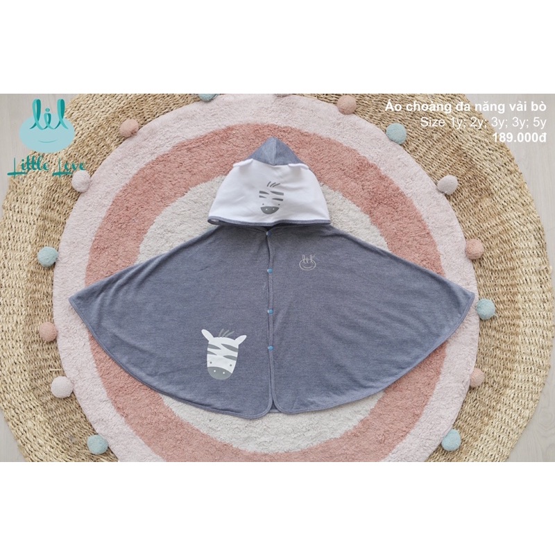 [Little love sale] Áo choàng đa năng, chống tia UV size 1-5y