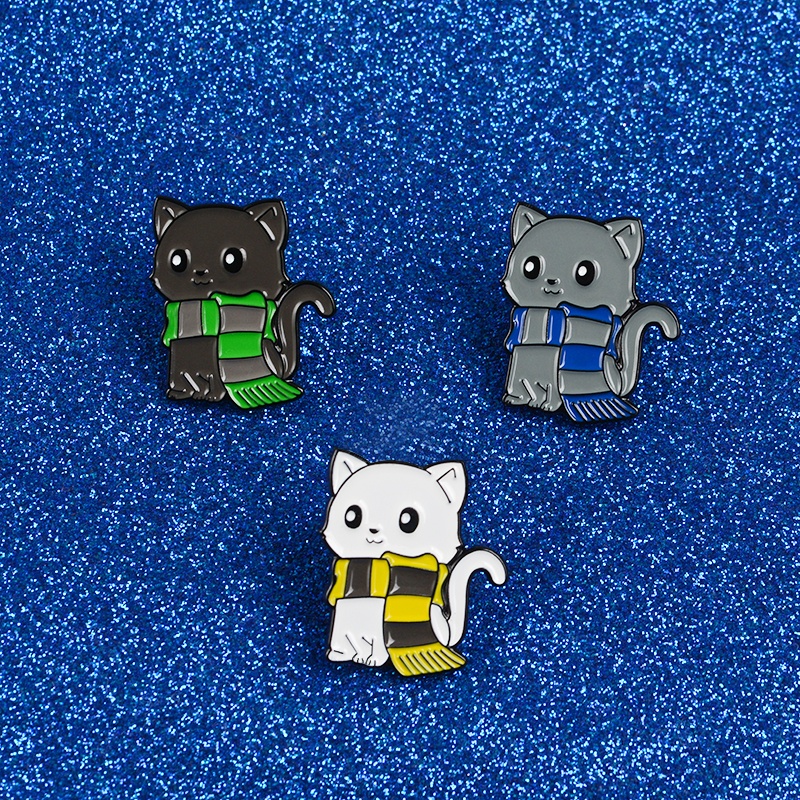 Ghim Cài Áo Hình Mèo Hoạt Hình Dễ Thương