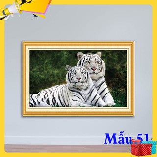[Đồng giá] Tranh hổ, tranh mãnh hổ, tranh ép gỗ đẹp 40x60