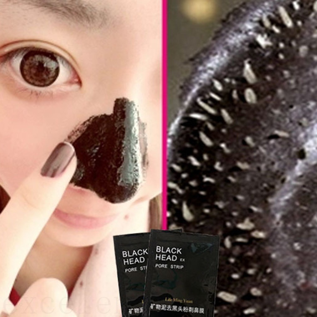 [SALE SÂU] Blackhead Remover Deep Cleansing Purifying Peel Acne Black Mud Face Mask ELEN