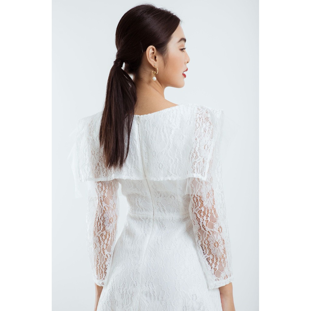 ĐẦM CỔ THUỶ THỦ TAY DÀI PHỐI REN - D1172 | BigBuy360 - bigbuy360.vn
