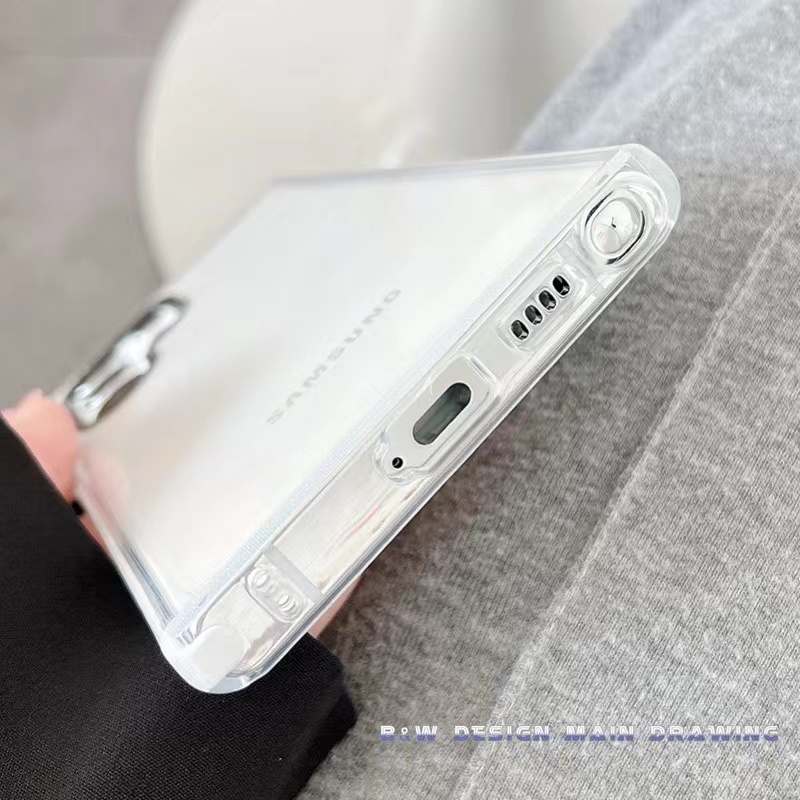 Ốp Điện Thoại Mềm Trong Suốt Đơn Giản Sang Trọng Cho Samsung S20 S21 S22 S20Ultra S21Ultra S22Ultra S20+ S21+ S22+ Plus
