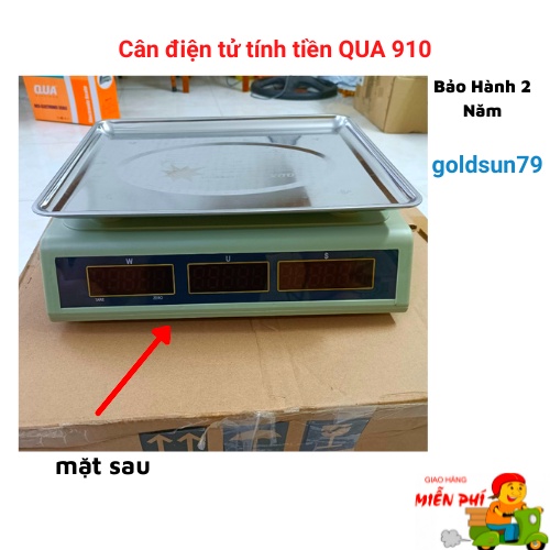 [ Hàng Loại 1 ] cân điện tử tính tiền QUA-910-30kg/0,5g bán hàng tạp hóa,siêu thị