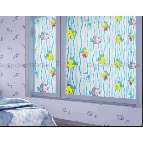 Cuộn 5m giấy dán kính cá vàng - 0.45m *5m