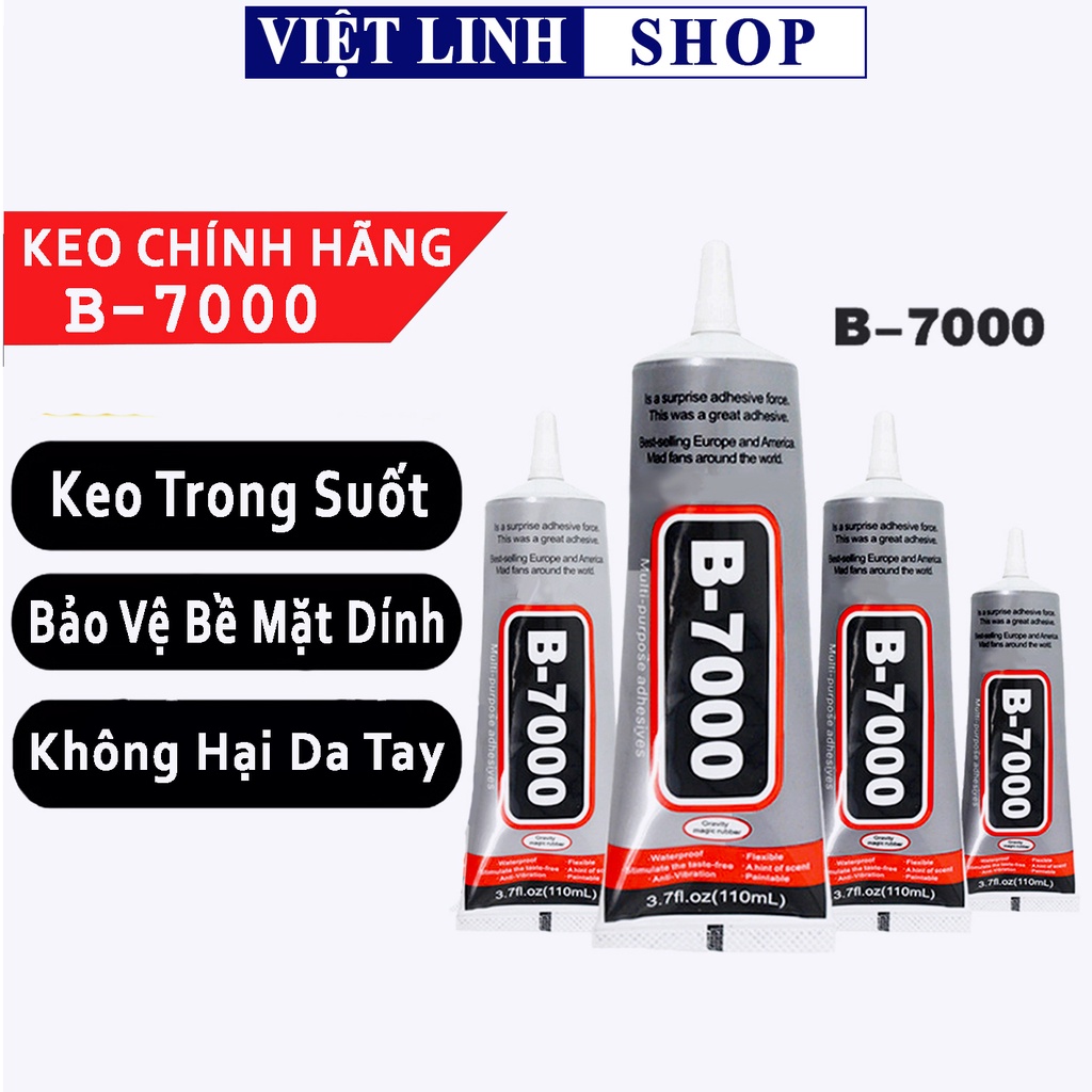 Keo B7000 110ml Dán Gioăng Màn Hình Và Linh Kiện Điện Thoại-Keo Gắn Đá, Chi Tiết Nhỏ
