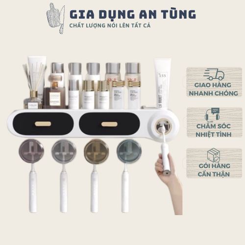 BỘ NHẢ KEM ĐÁNH RĂNG đa năng-Tiện lợi -thông minh ( Tặng kèm keo siêu dính)