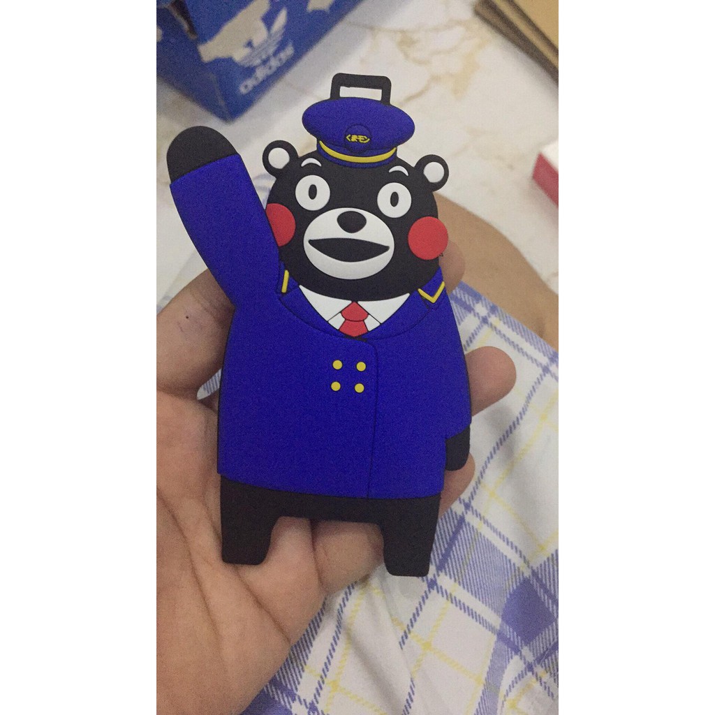 Tag Balo ( Móc Khoá - Thẻ Treo Hành Lí ) Kumamon