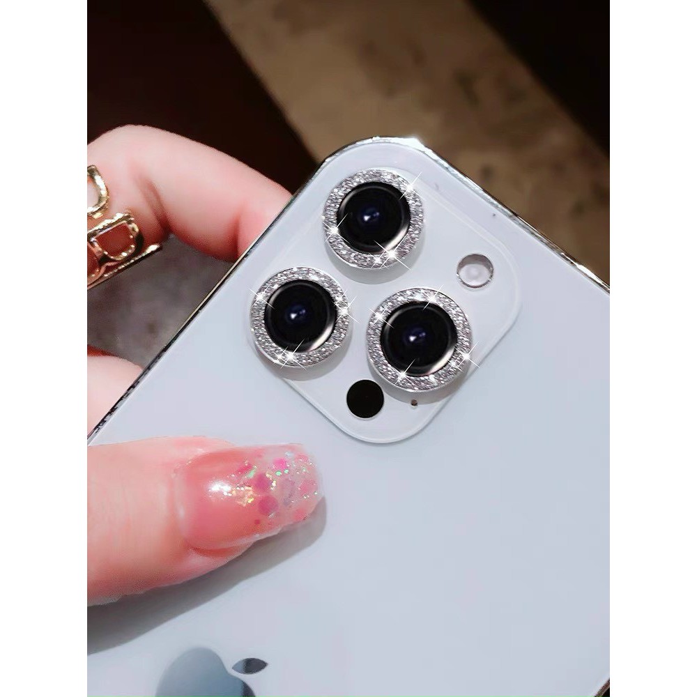 kính dán bảo vệ mắt camera iphone loại tốt nhất đính đá sang trọng đủ moden từ iphone 11 đến 12PRM