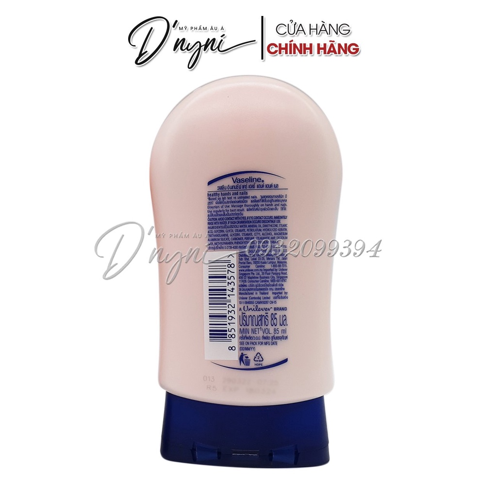 Kem dưỡng da tay và móng tay Vaseline Intensive Care 85g