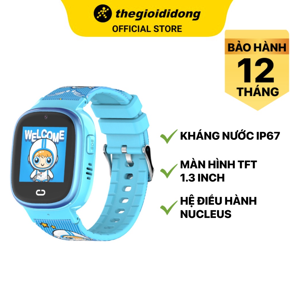 Đồng hồ thông minh trẻ em Kidcare 08S kháng nước IP67 có định vị GPS màn hình TFT 1.3&quot; - Chính hãng BH 12 tháng