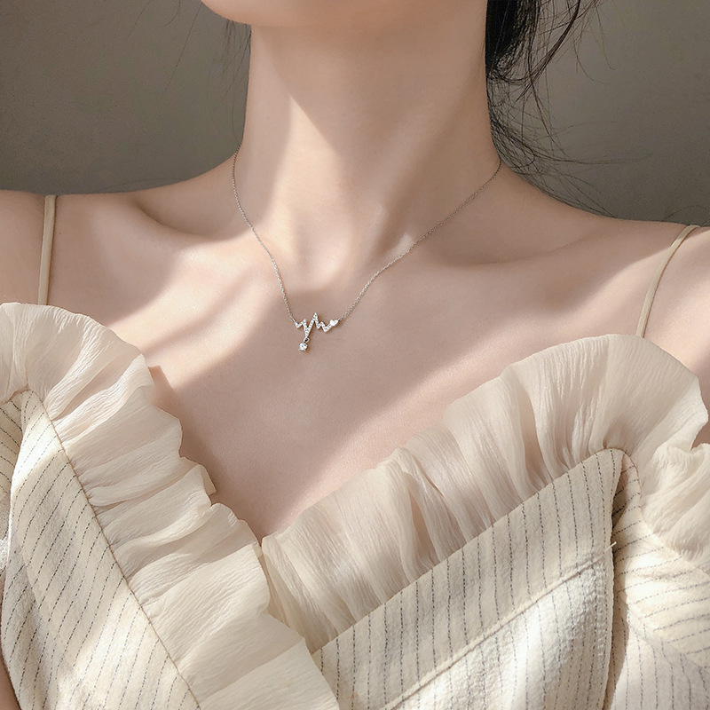 Dây Chuyền Bạc 925 Đính Đá Thời Trang Cho Nữ