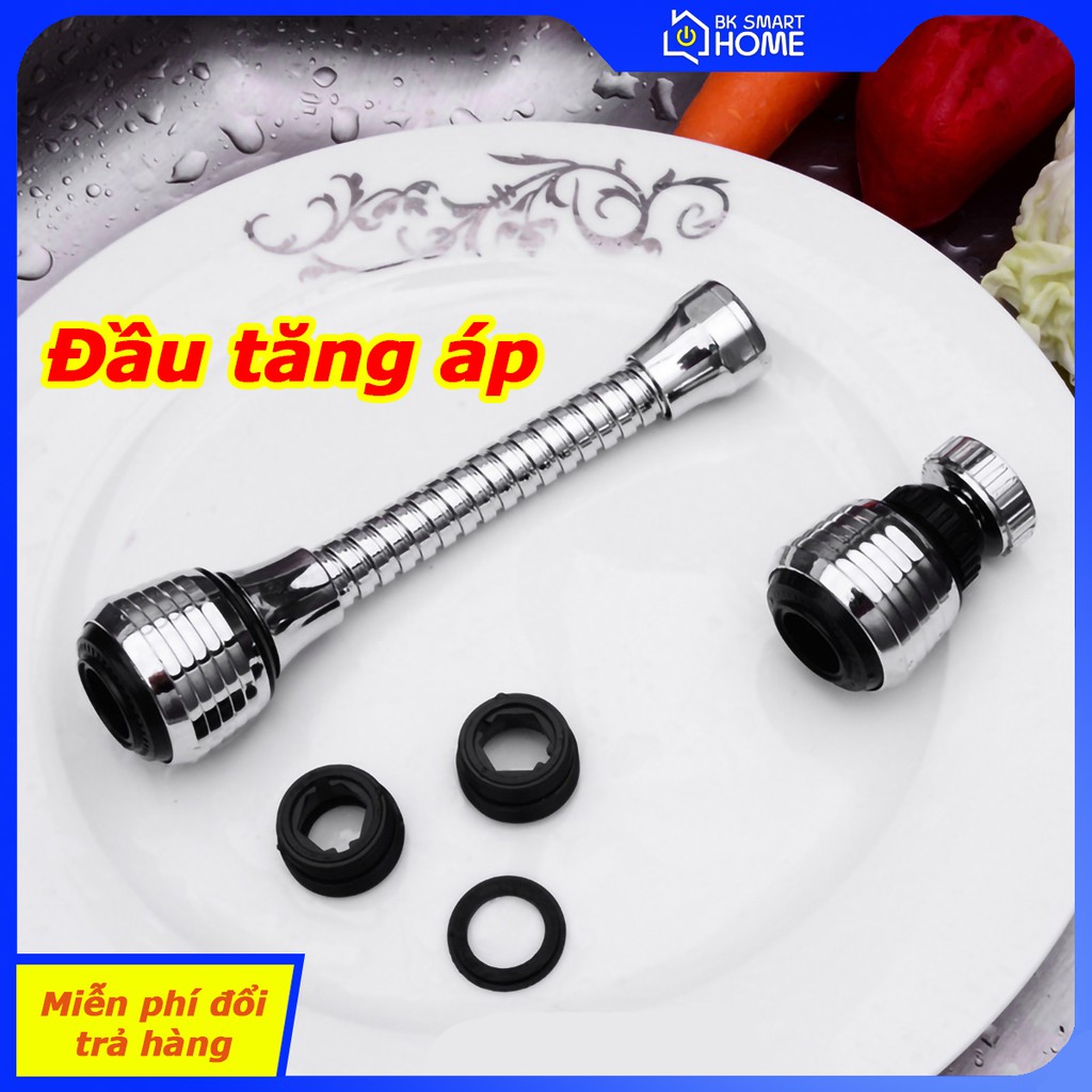 Đầu tăng áp mini gắn vòi nước - Vòi nước tăng áp loại nhỏ 2 chế độ gắn vòi nước