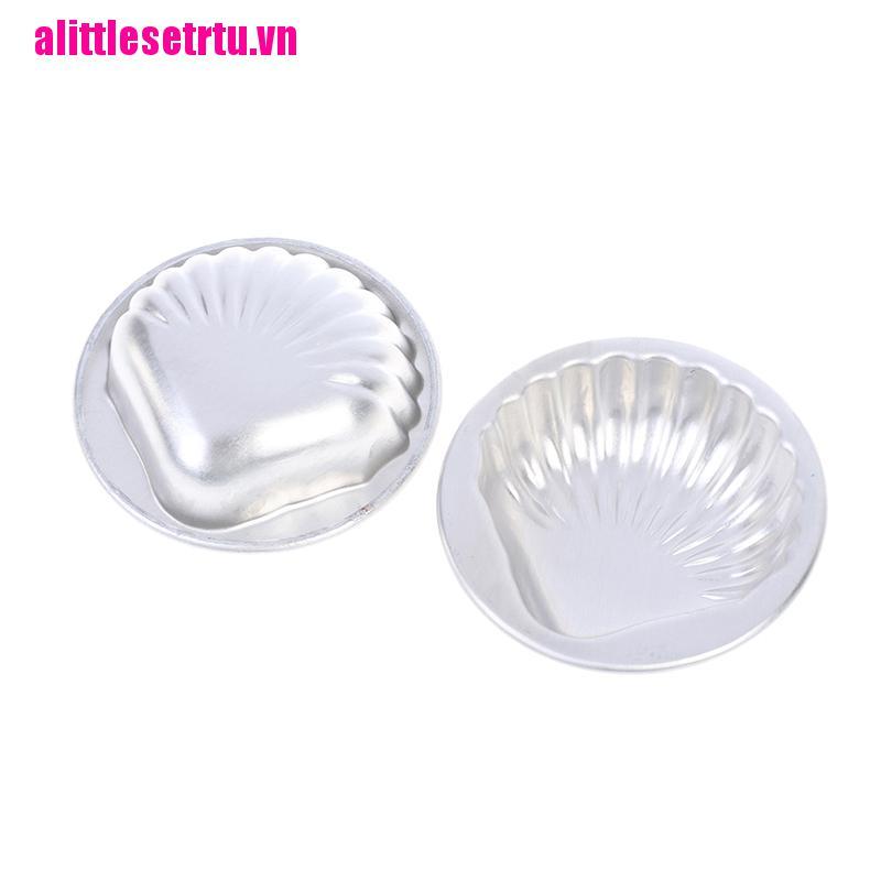 Set 5 Khuôn Làm Bánh Hình Vỏ Sò Bằng Hợp Kim Nhôm