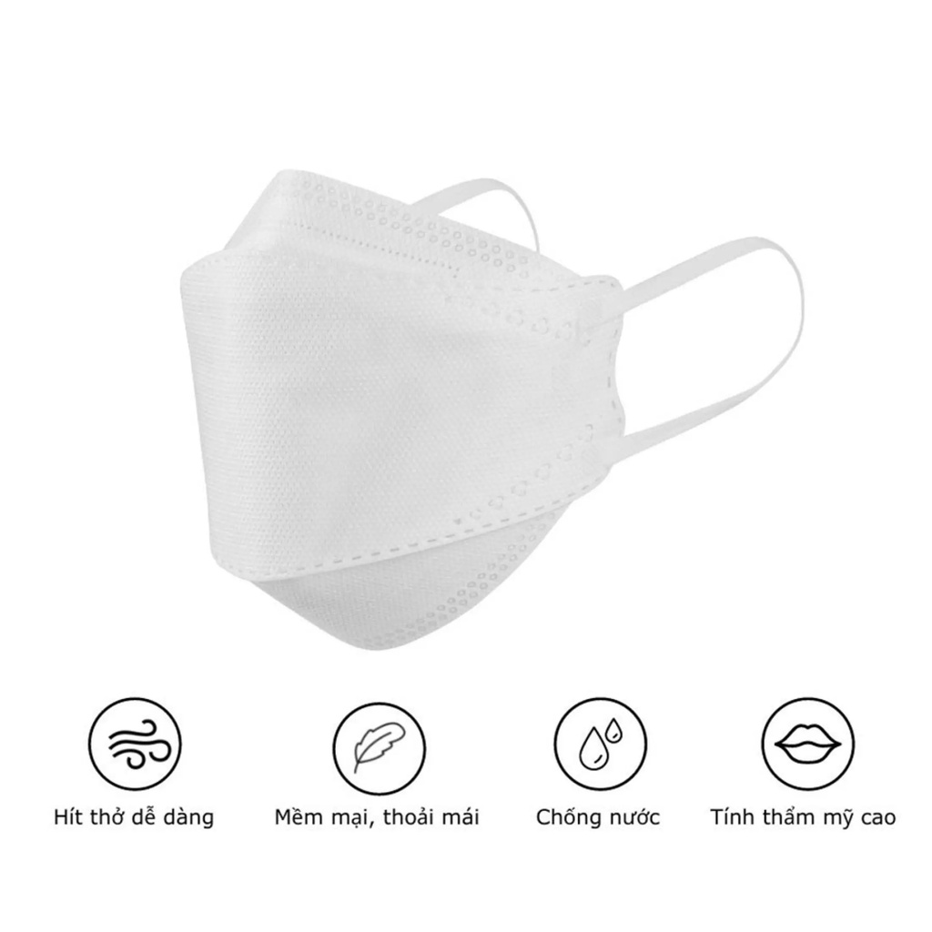 Khẩu trang 4D KF94  4 lớp chống bụi mịn kháng khuẩn DC mask cao cấp (HÀNG CTY)