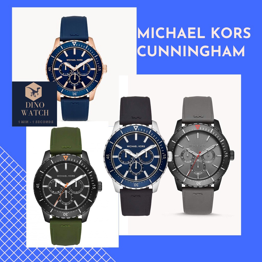 Đồng hồ nam michael kors cunningham mk7160 mk7163 mk7164 mk7165 , size 44mm , dây cao su
