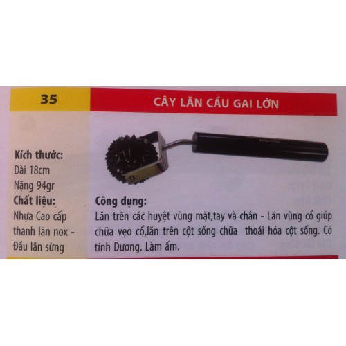 Dụng cụ diện chẩn - Lăn Cầu Gai Đơn Lớn