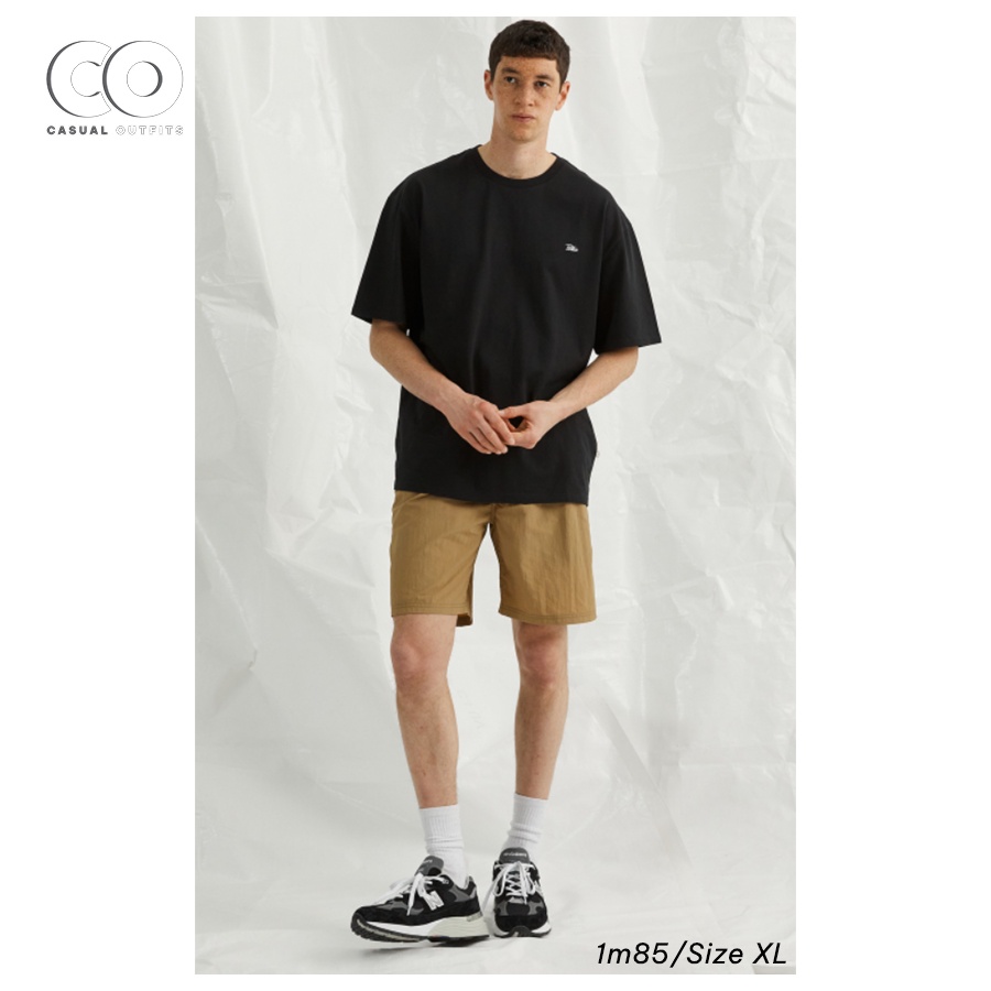 Quần short Polkin basic unisex nam nữ form relaxed thoáng khí - Màu Beige