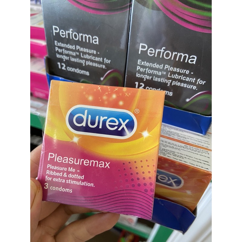 Bao cao su Durex pleasuremax 3 chiếc