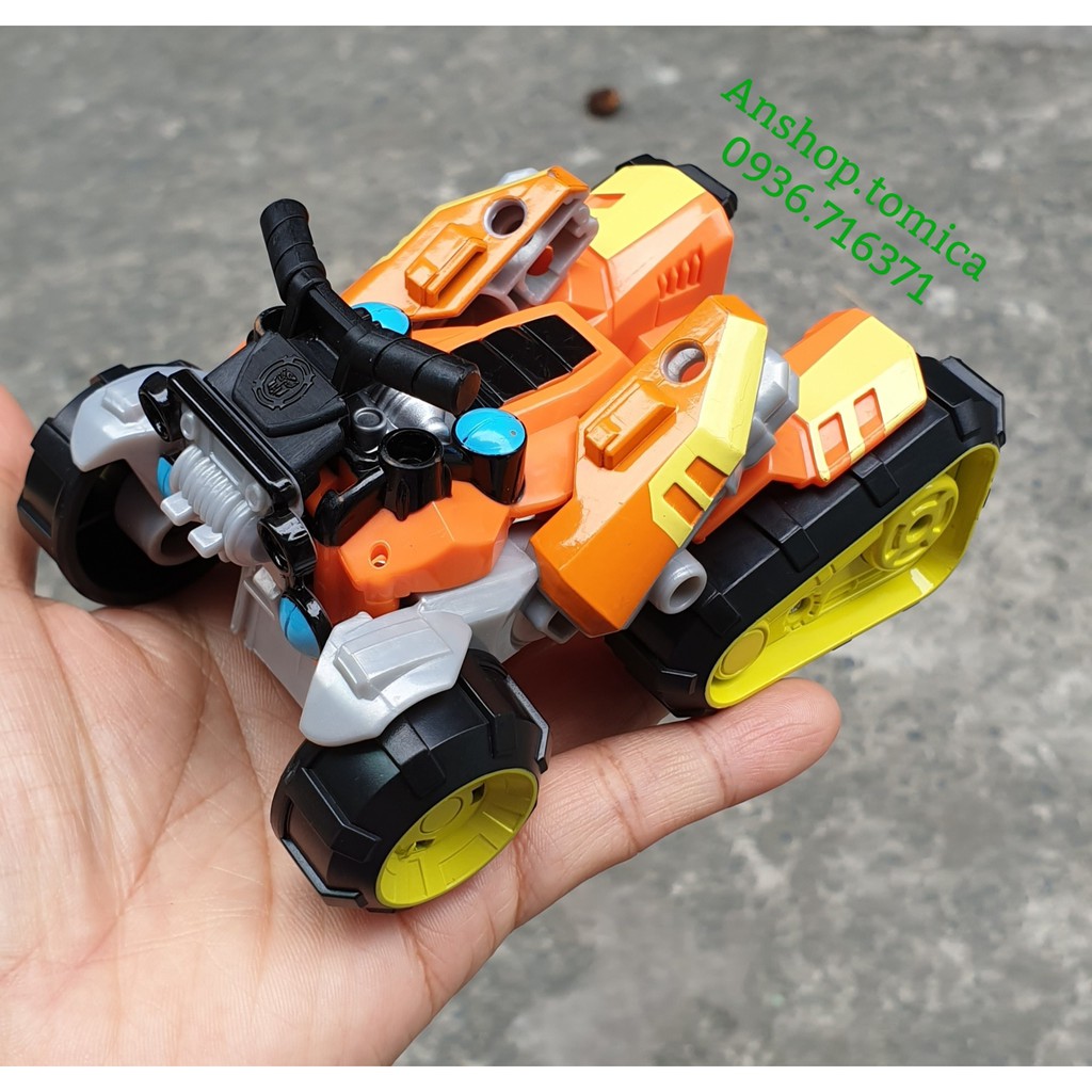 Robot Biến Hình Xe Đua Màu Cam 1 Bước Cho Bé (Hasbro - Mỹ)